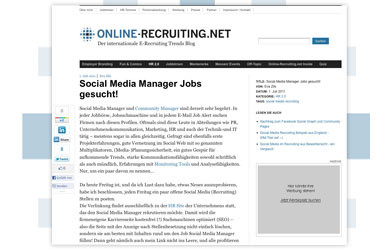 Online-Recruiting.net in neuem Anstrich