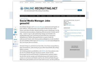 Online-Recruiting.net in neuem Anstrich