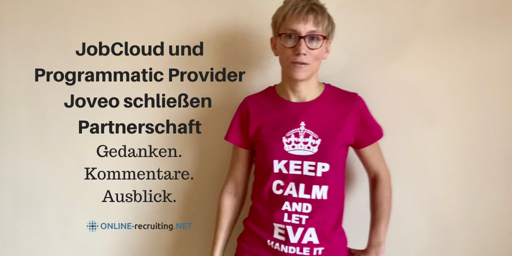 JobCloud AG und Programmatic Ad Tech Provider Joveo kooperieren für DACH-Markt und Sales mit JoinVision – mit Video