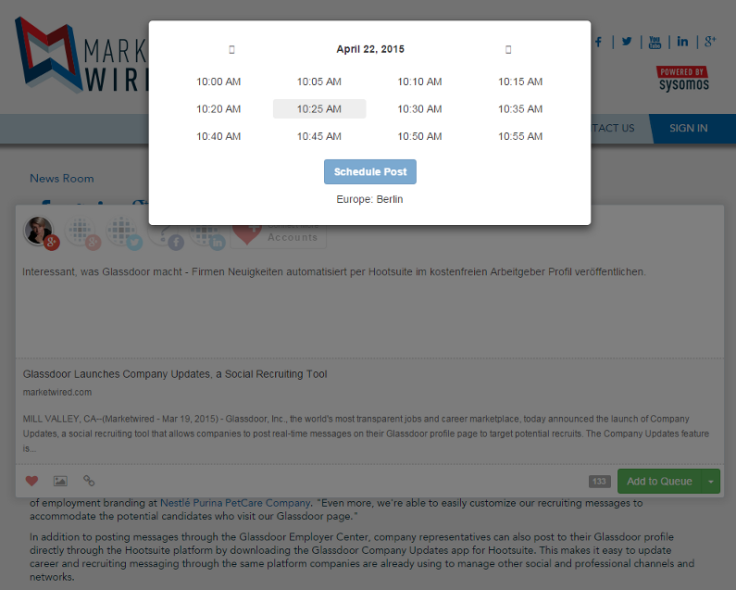 friendsplusme-chrome-extension-schedule-times