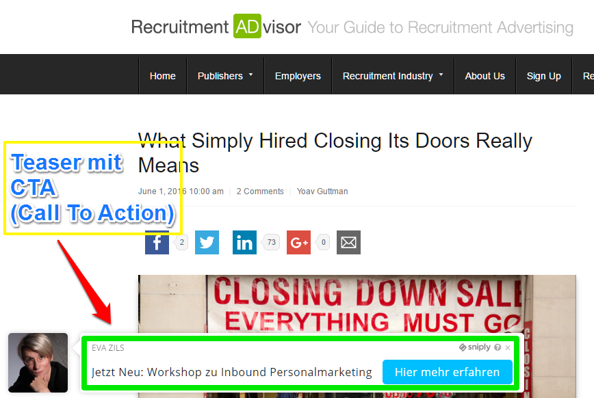 sniply-CTA-in-Action-Beispiel