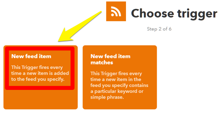 IFTTT-choose-trigger-RSS